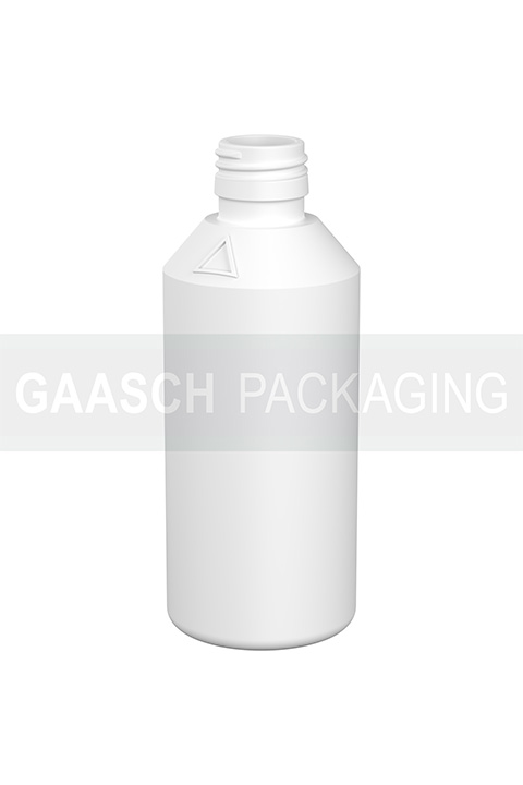 250 ML FLACON ROUND WHITE