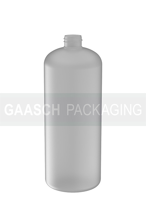 1000 ML BOSTON ROUND HDPE NAT